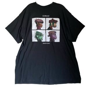 Gorillaz T-shirt Men 2XL Black Graphic Print  Demon Days Short Sleeve Licensed